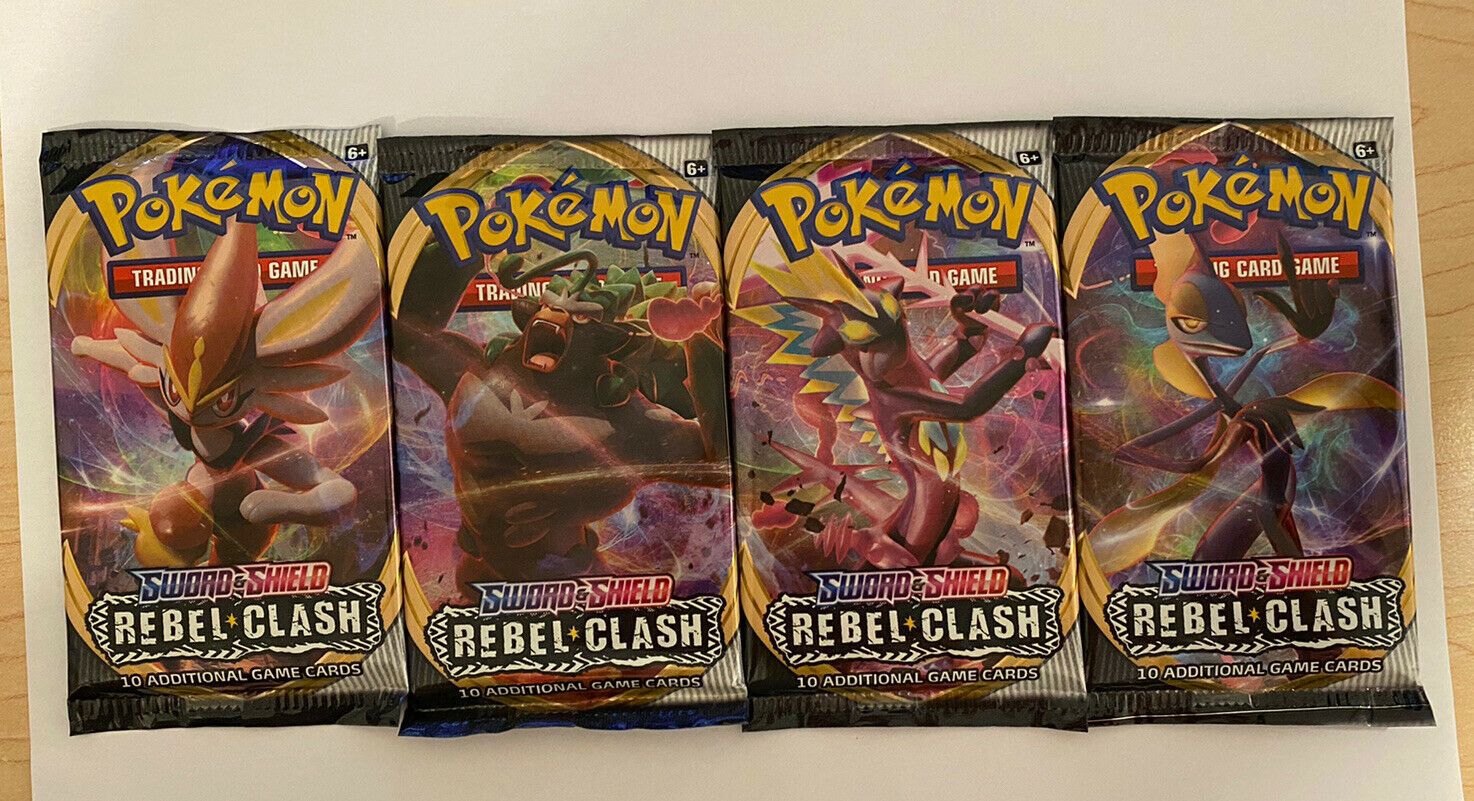 Pokemon Sword & Shield Rebel Clash Lot of 36 Loose Booster Packs