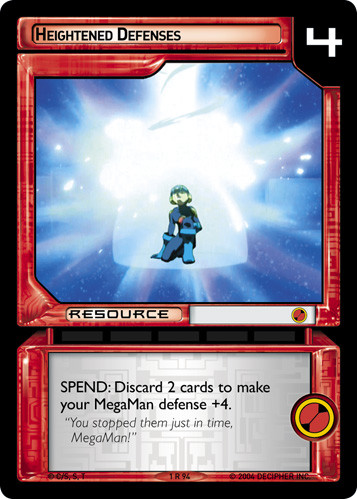 Mega Man TCG Heightened Defenses 1 R 94 Foil Rare